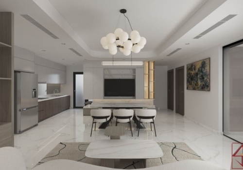 Thiết kế nội thất Chung cư Diamond Brillant- Căn hộ 2PN