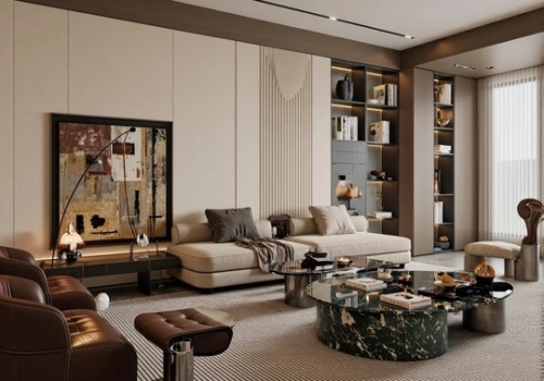 THIẾT KẾ NỘI THẤT CHUNG CƯ ORIENTAL PLAZA 105M2