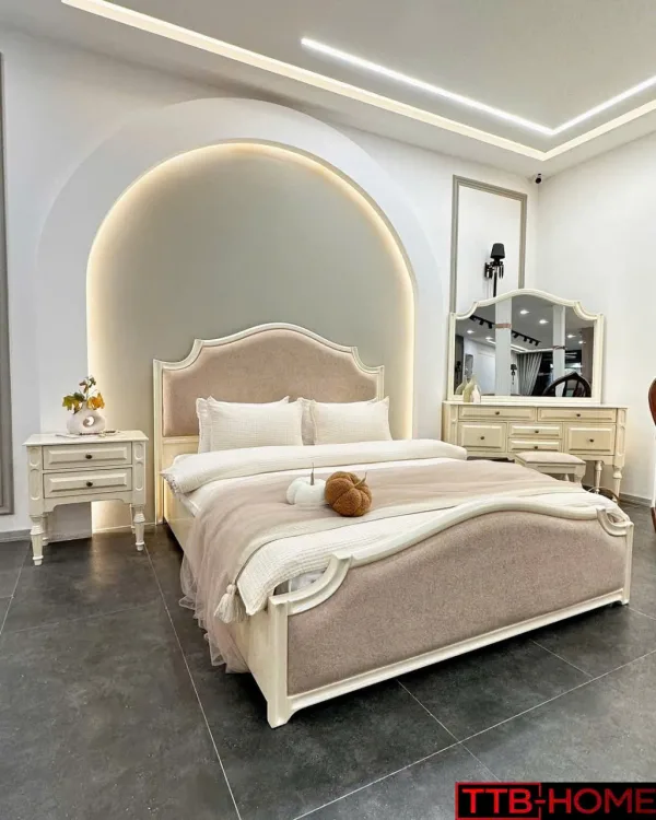 Giường bọc nệm cao cấp TTB08