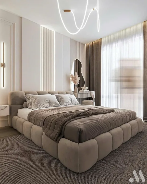 Giường bọc nệm cao cấp TTB02