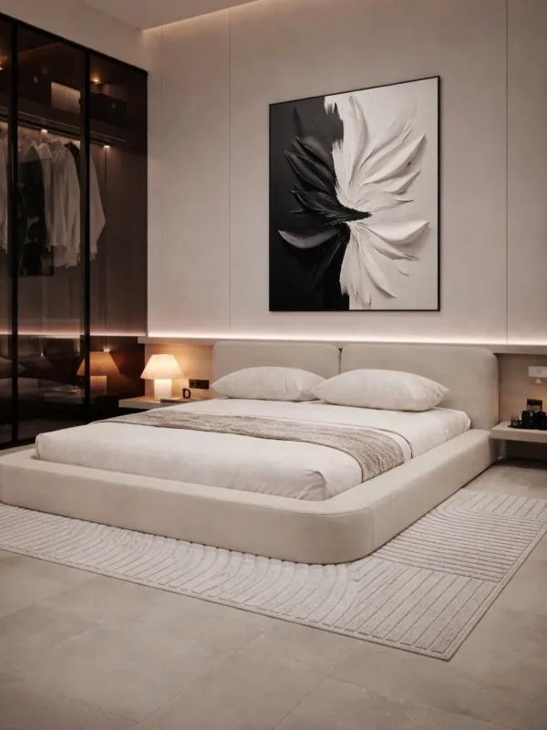 Giường bọc da cao cấp TTB46