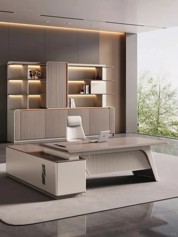 Bàn làm việc giám đốc + trưởng phòng BLVGD08
