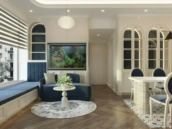 Thiết kế nội thất Chung cư Saigon Pearl – Căn hộ 2PN