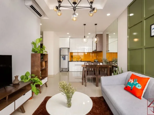 Thiết kế thi công nội thất Chung cư The Sun Avenue  – Căn hộ 2PN