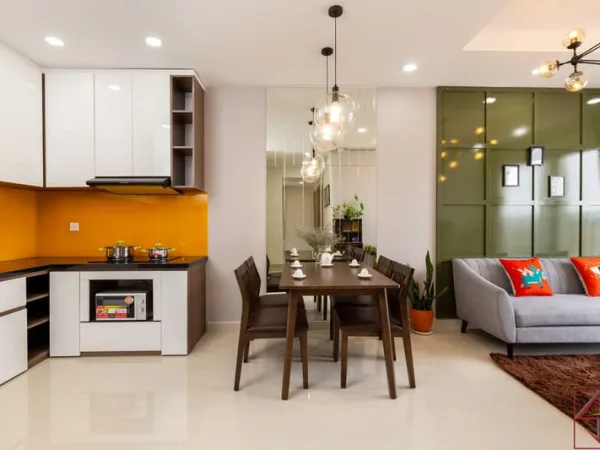 Thiết kế thi công nội thất Chung cư The Sun Avenue  – Căn hộ 2PN