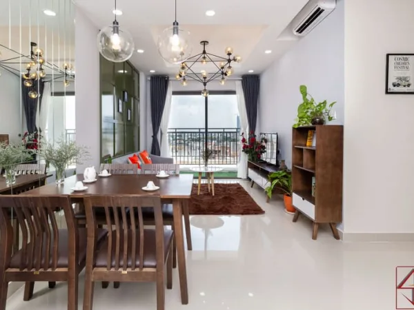 Thiết kế thi công nội thất Chung cư The Sun Avenue  – Căn hộ 2PN
