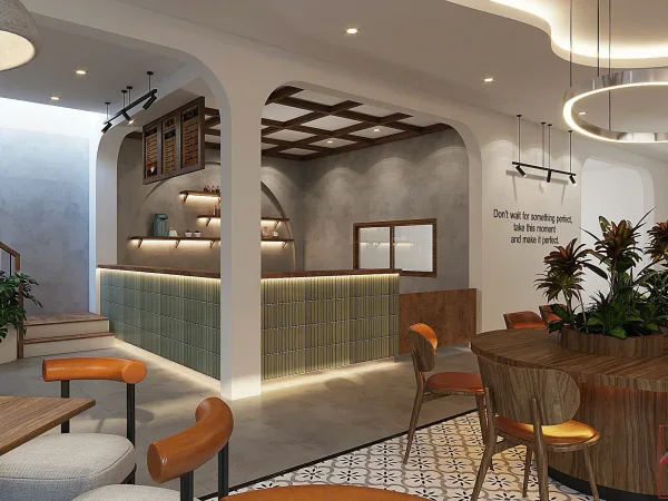 THIẾT KẾ NỘI THẤT QUÁN CAFE QUẬN 12