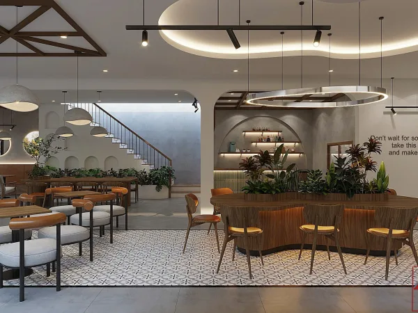THIẾT KẾ NỘI THẤT QUÁN CAFE QUẬN 12