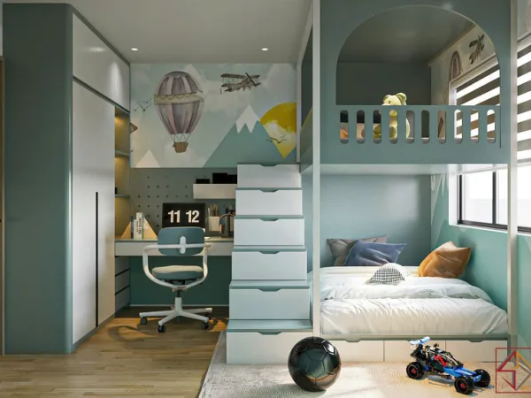 THIẾT KẾ NỘI THẤT CHUNG CƯ DREAMHOME Q8 100M2