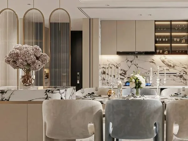 Thiết kế nội thất Chung cư Kingdom 101 – Căn hộ 3PN