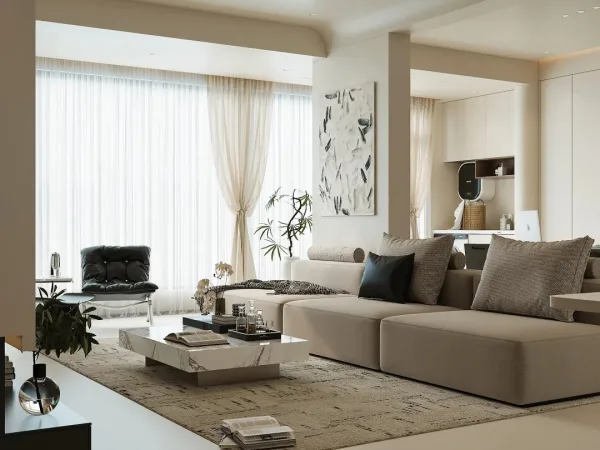 THIẾT KẾ NỘI THẤT CHUNG CƯ MIDORI PARK THE TEN 150M2