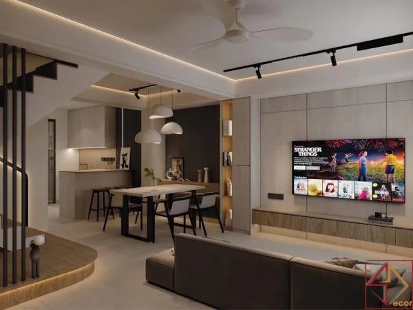 Thiết kế nội thất Nhà phố Long An
