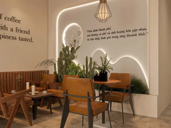 THIẾT KẾ NỘI THẤT QUÁN CAFE TRÀ VINH