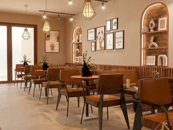THIẾT KẾ NỘI THẤT QUÁN CAFE TRÀ VINH