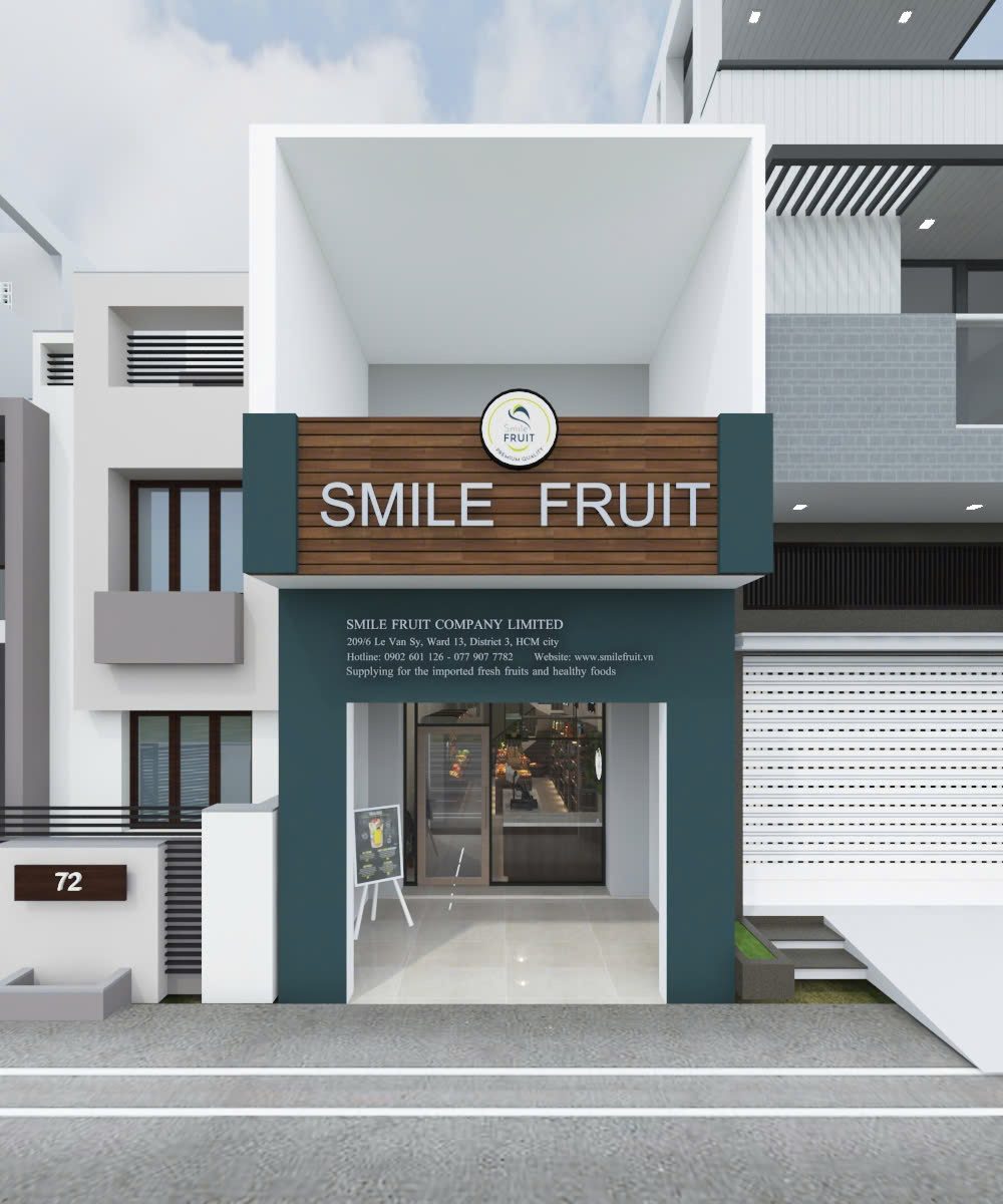 Mặt tiền cửa hàng trái cây Smile Fruit