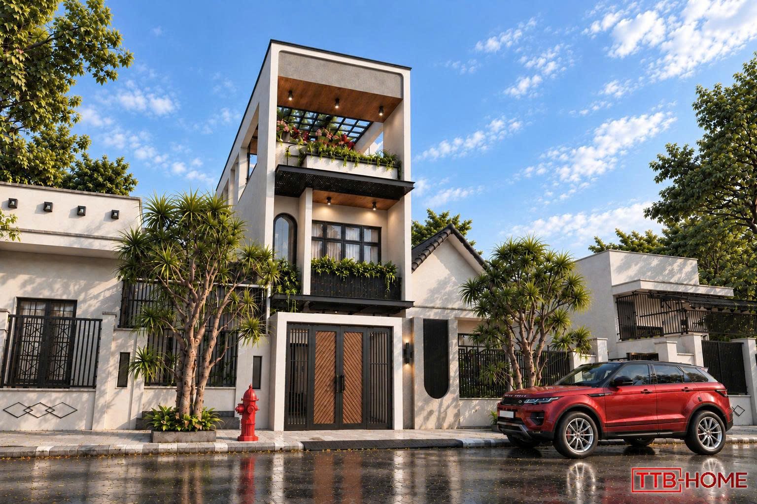 Chi tiết mặt tiền nhà phố Gò Vấp