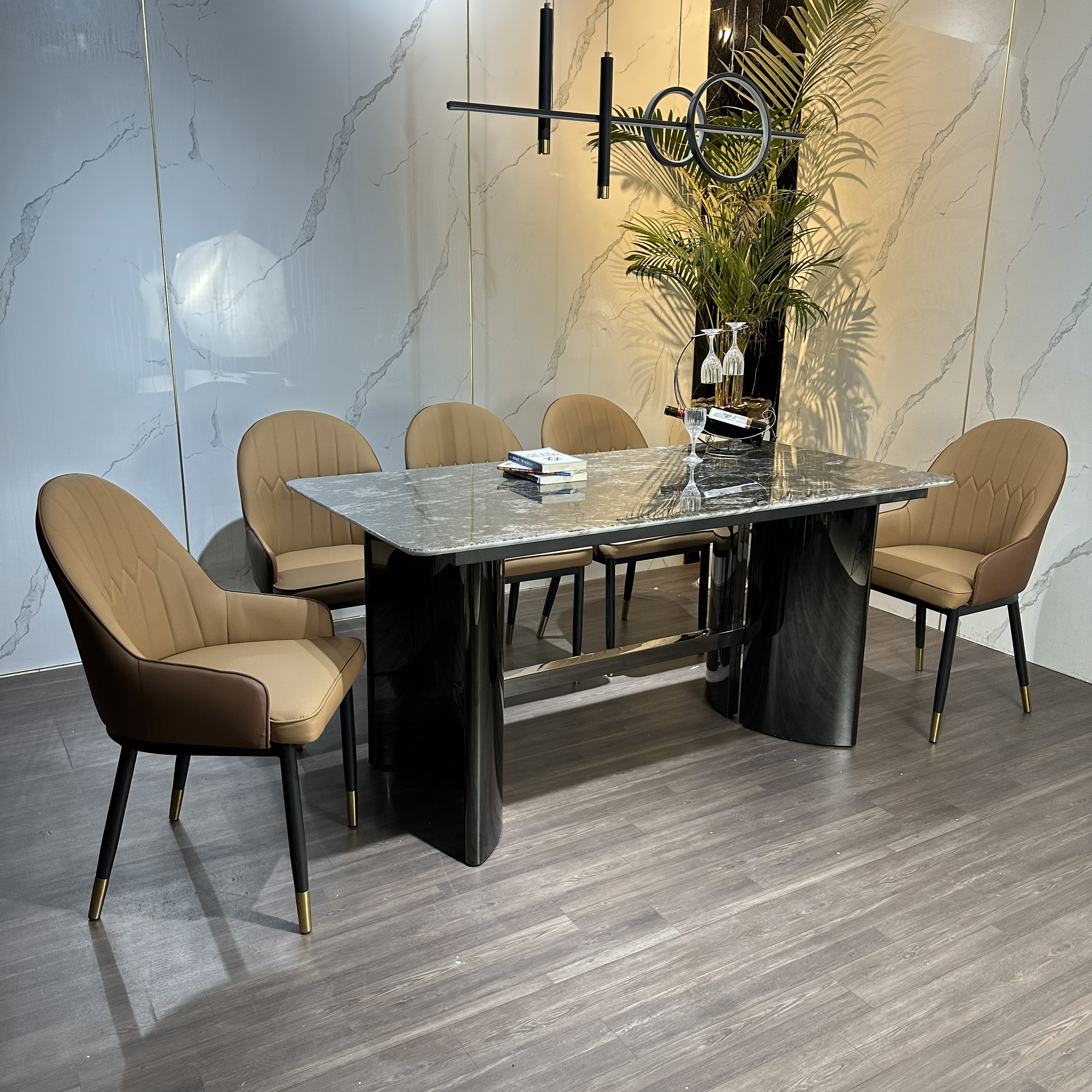 BÀN GHẾ BỌC DA CAO CẤP
MS27