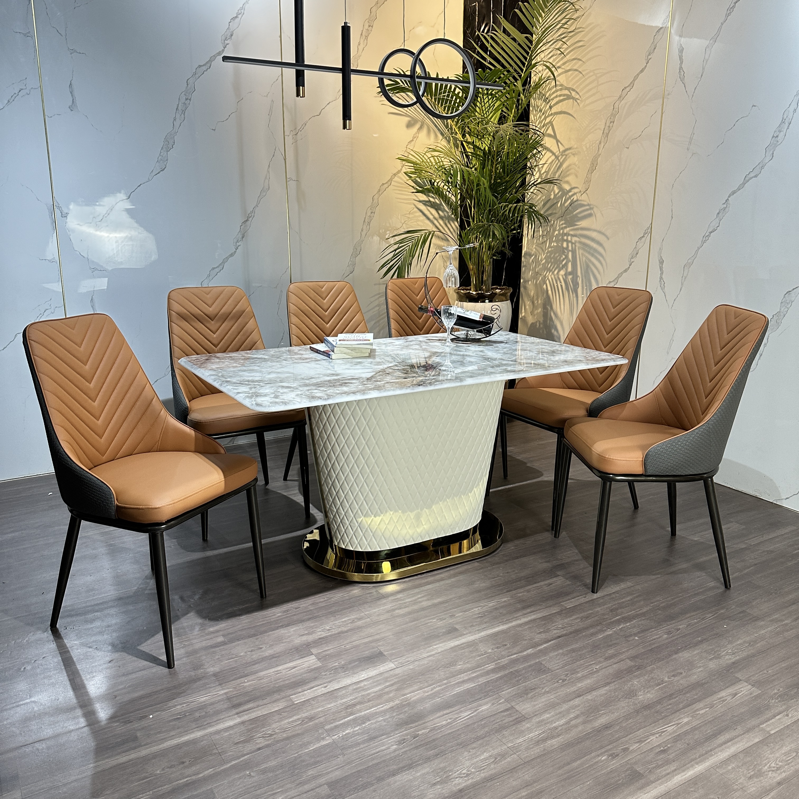 BÀN GHẾ BỌC DA CAO CẤP
MS30