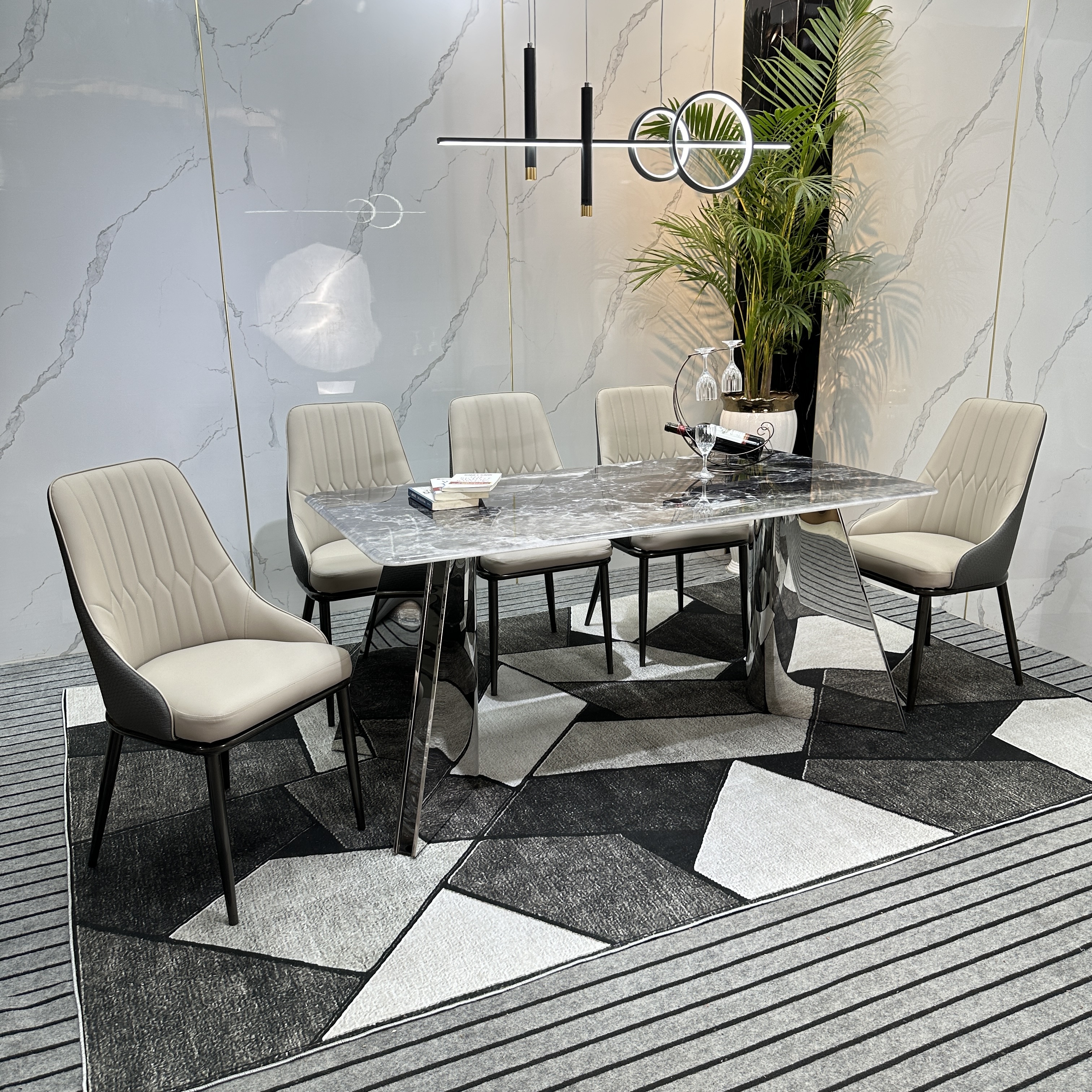BÀN GHẾ BỌC DA CAO CẤP
MS42