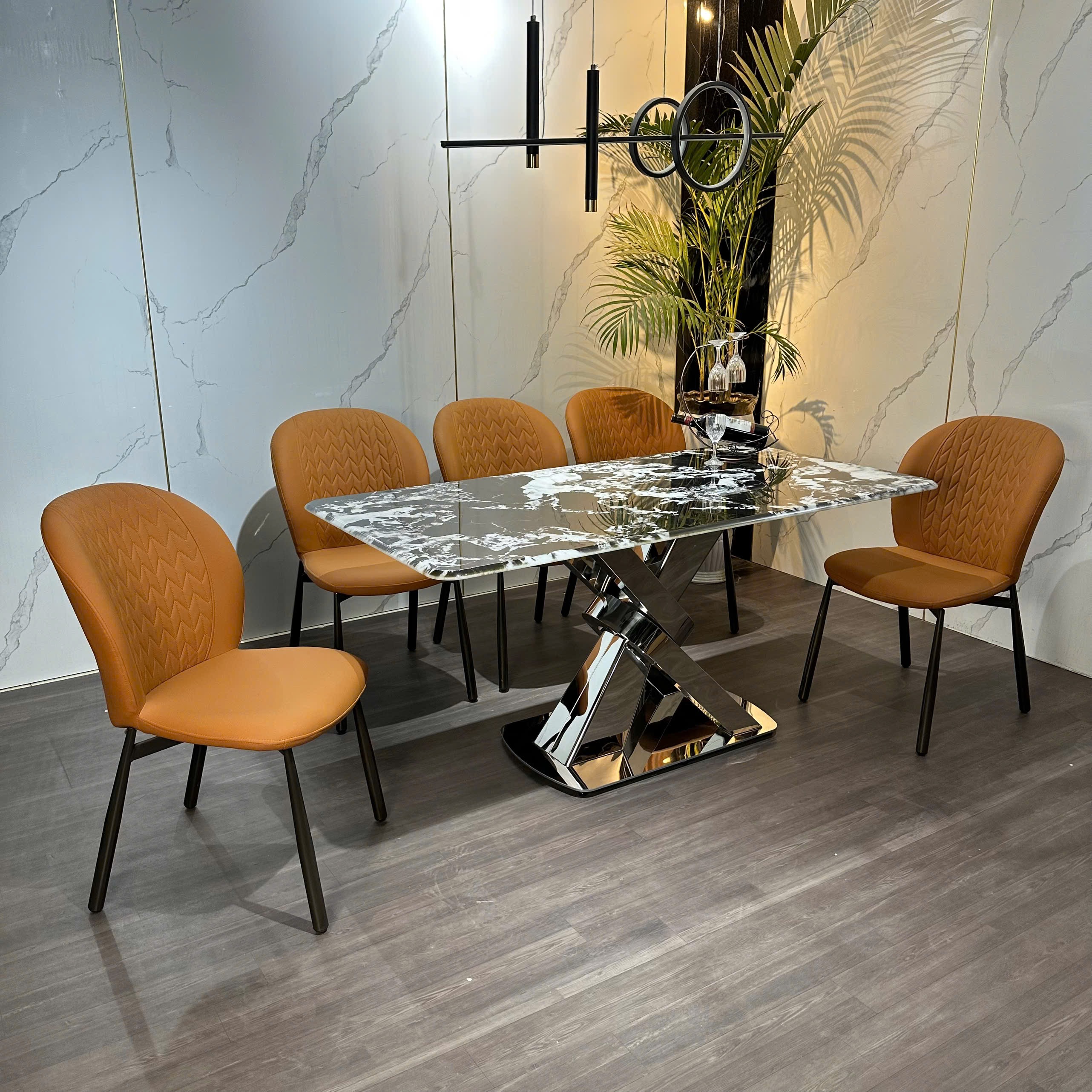 BÀN GHẾ BỌC DA CAO CẤP
MS46