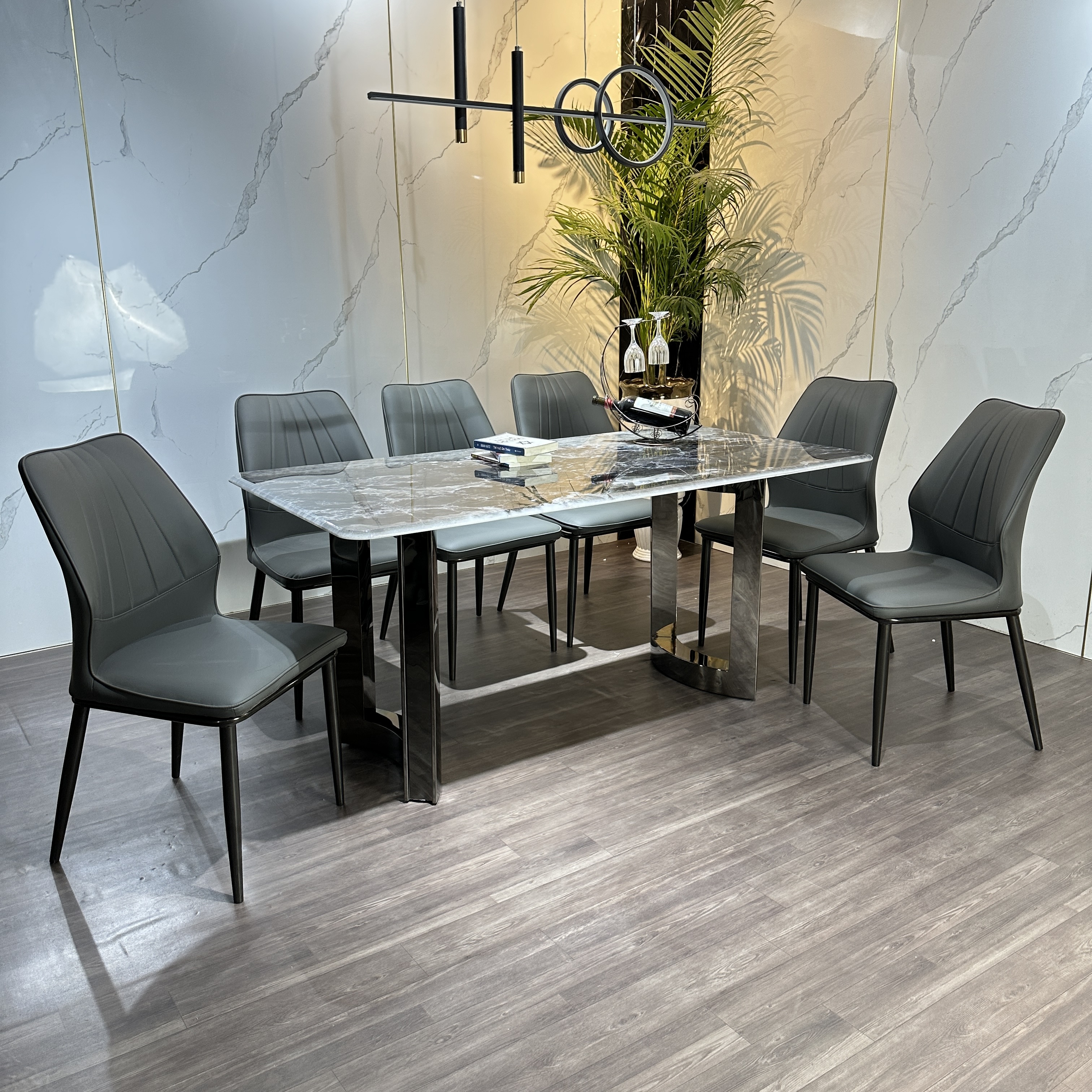 BÀN GHẾ BỌC DA CAO CẤP
MS47