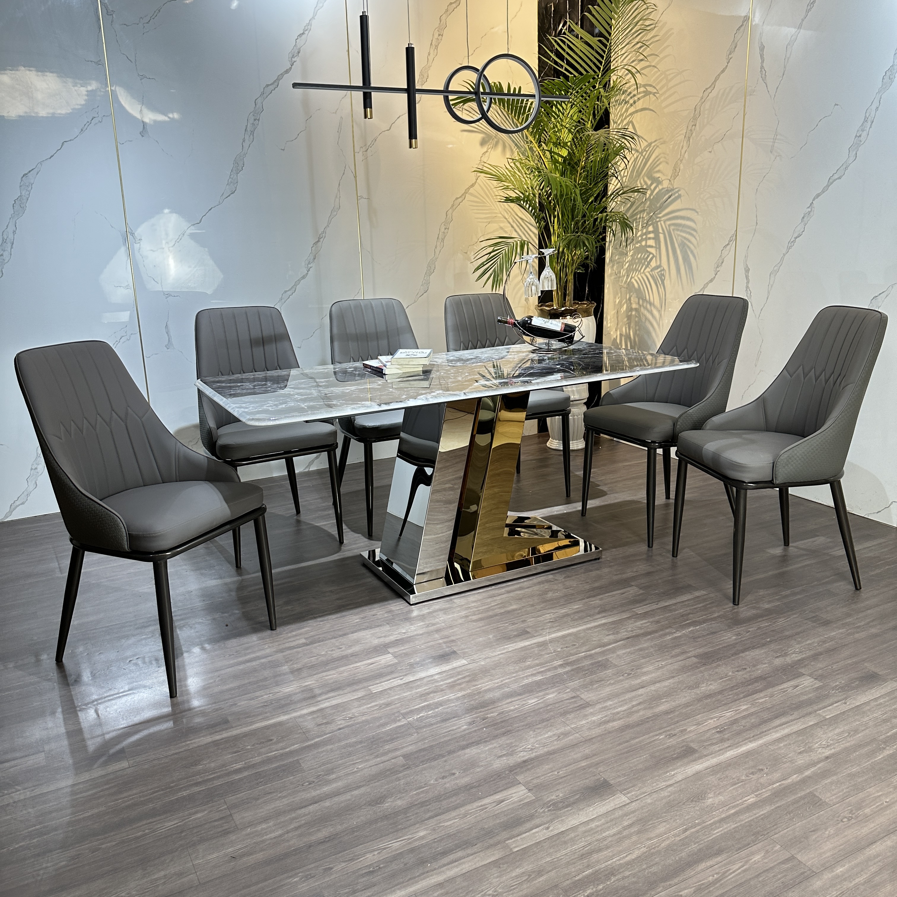 BÀN GHẾ BỌC DA CAO CẤP
MS50