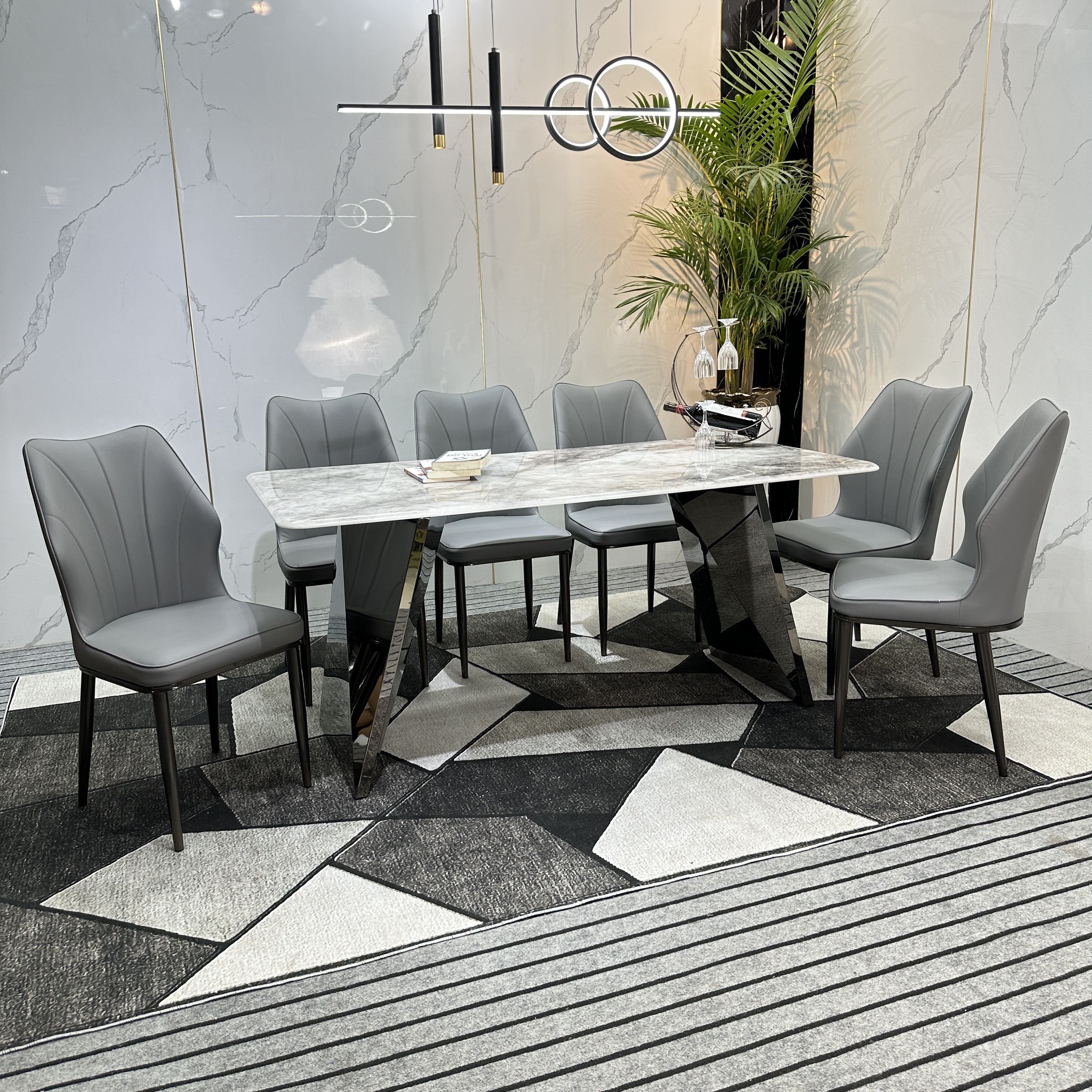 BÀN GHẾ BỌC DA CAO CẤP
MS52