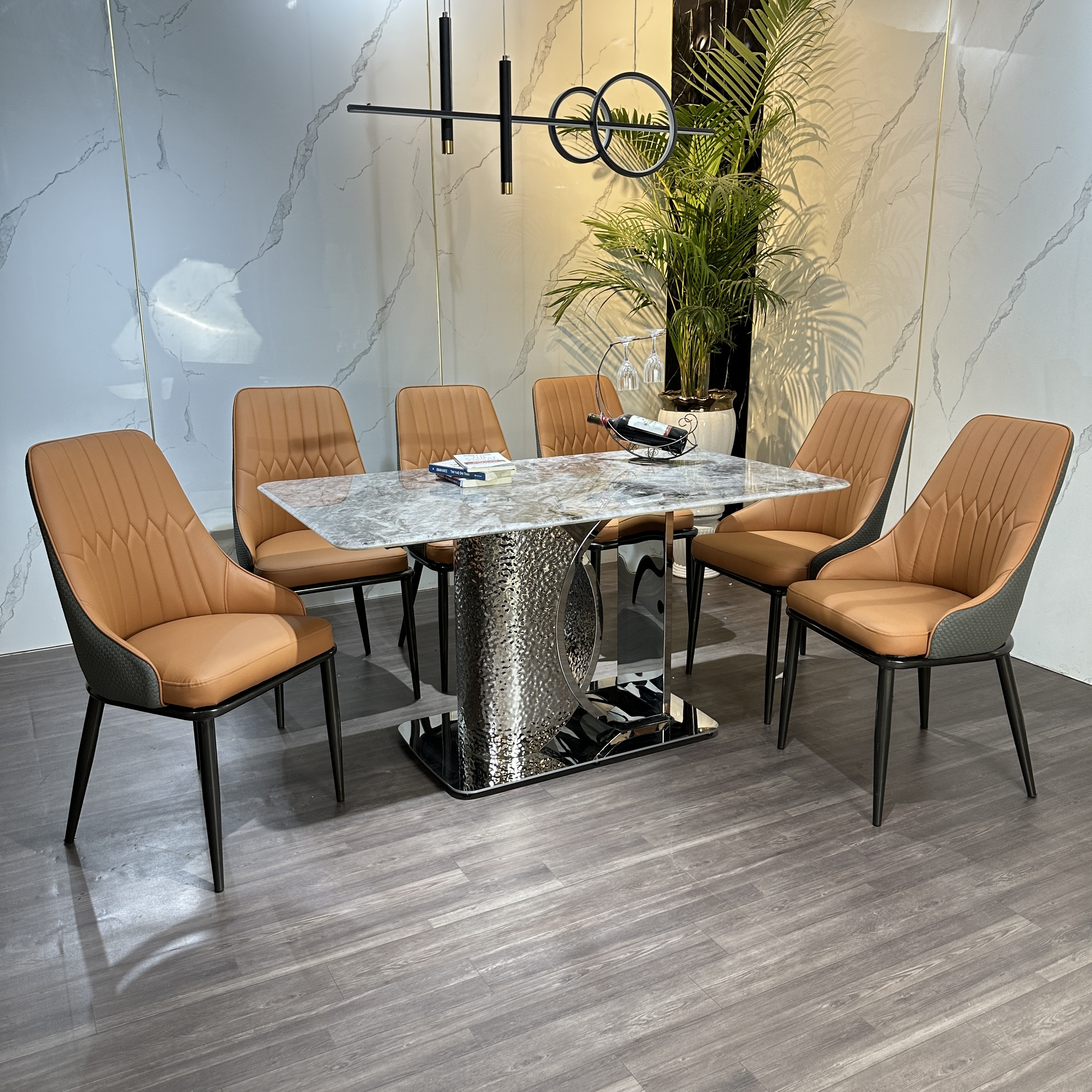 BÀN GHẾ BỌC DA CAO CẤP
MS55