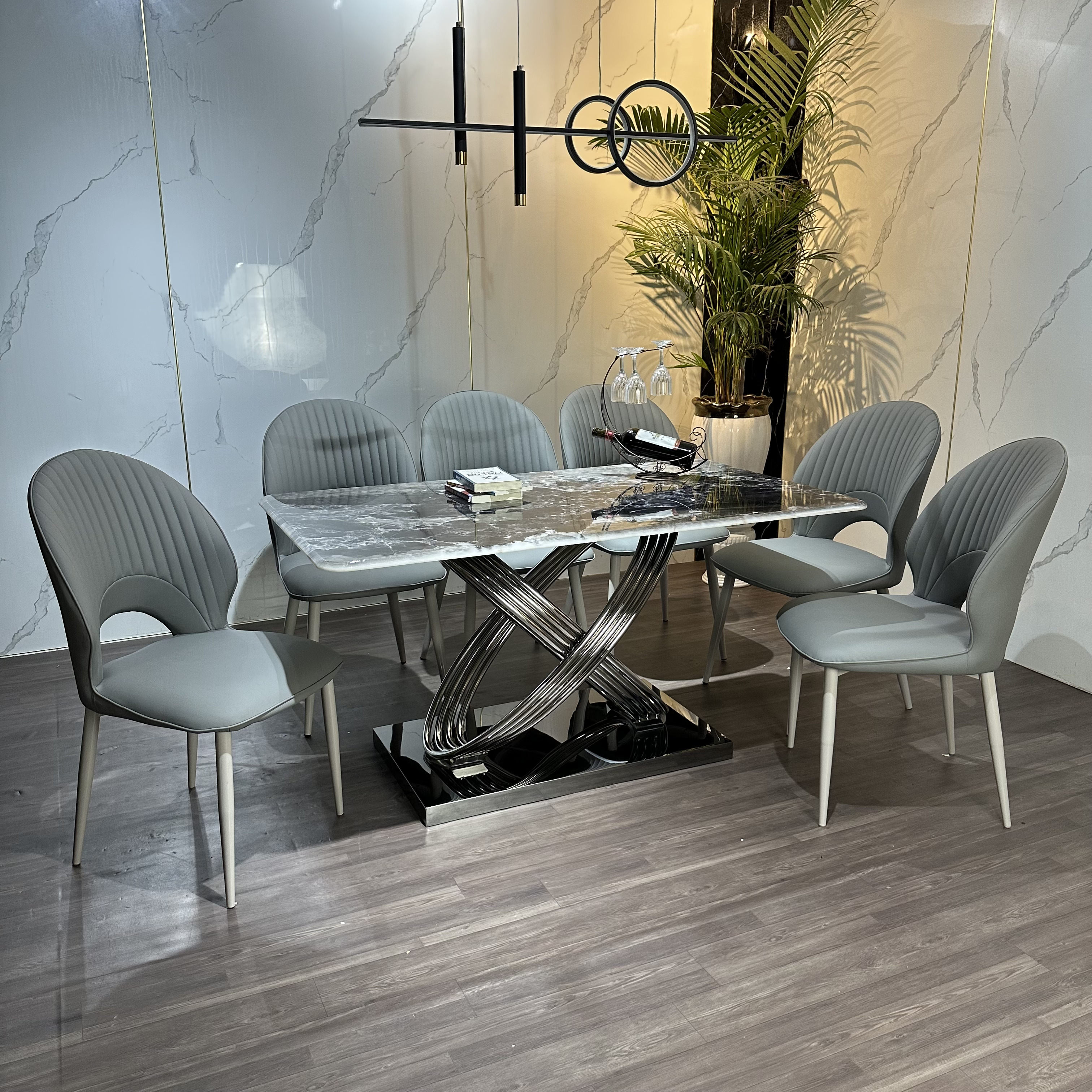 BÀN GHẾ BỌC DA CAO CẤP
MS6