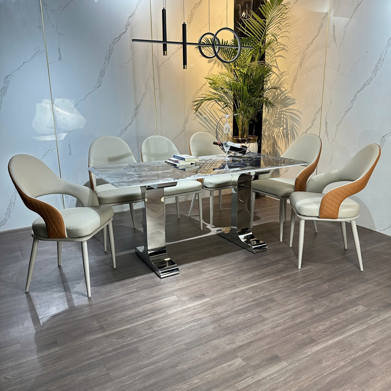 BỘ BÀN ĂN CAO CẤP TTB HOME MÃ KH041 