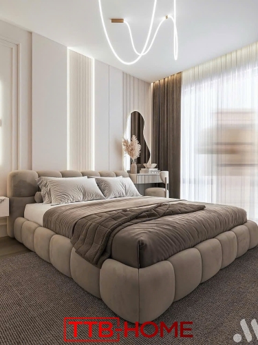 Giường bọc nệm cao cấp TTB02