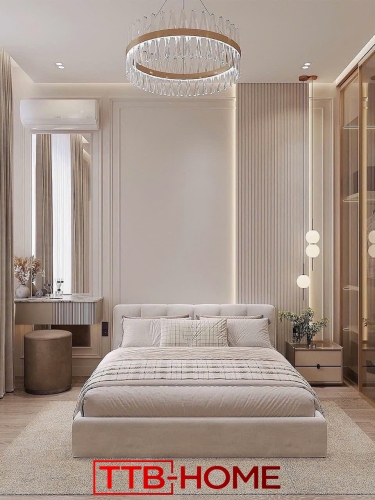 Giường bọc nệm cao cấp TTB 04