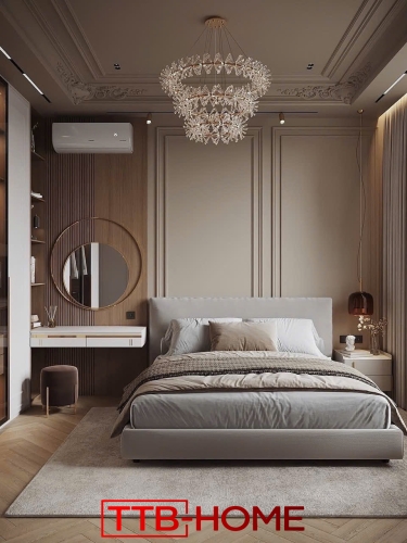 Giường bọc vải cao cấp TTB03