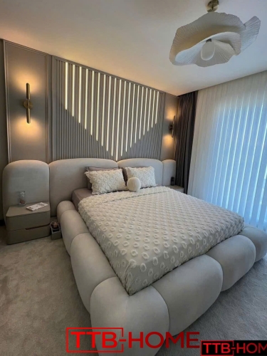 Giường bọc nệm cao cấp TTB09