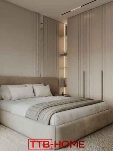 Giường bọc nệm cao cấp TTB23