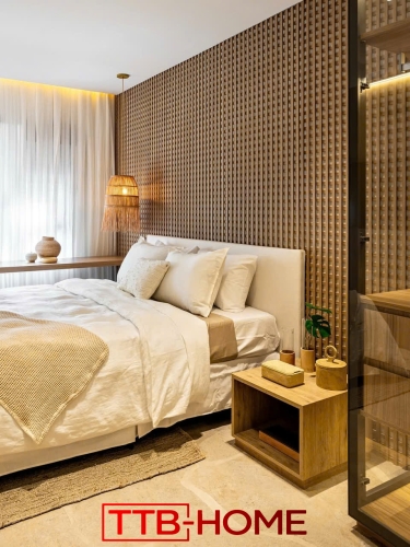 Giường bọc nệm cao cấp TTB27