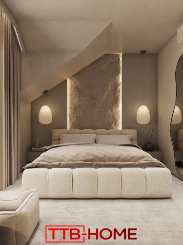 Giường bọc nệm cao cấp 