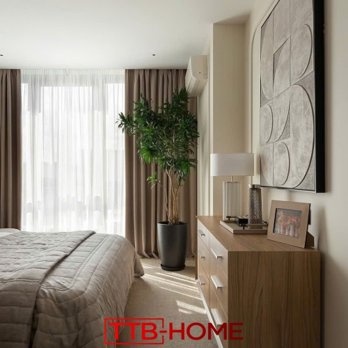 Giường bọc nệm cao cấp TTB06