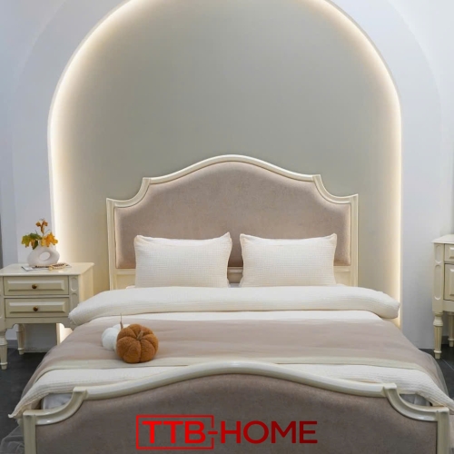Giường bọc nệm cao cấp TTB08