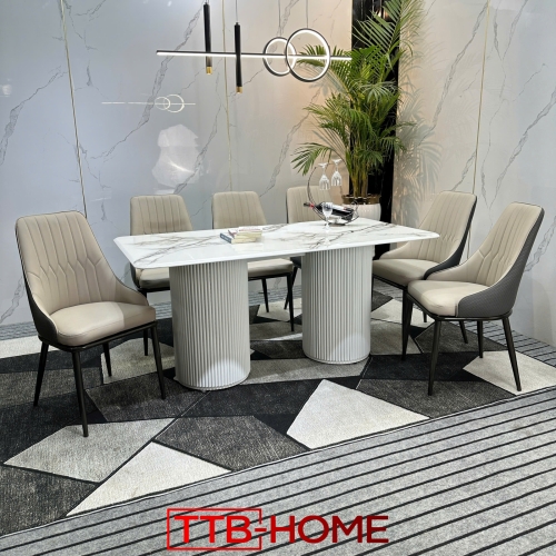 THIẾT KẾ BỘ BÀN ĂN CAO CẤP TTB HOME KH043 