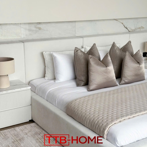 Giường bọc vải cao cấp TTB12