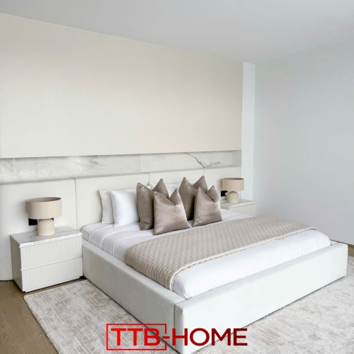 Giường bọc vải cao cấp TTB12