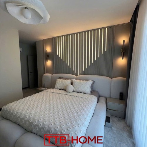 Giường bọc nệm cao cấp TTB09