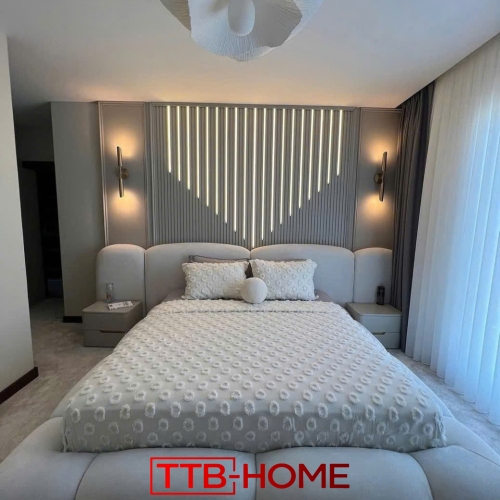 Giường bọc nệm cao cấp TTB09