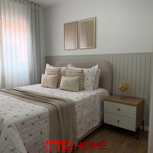 Giường bọc nệm cao cấp TTB11