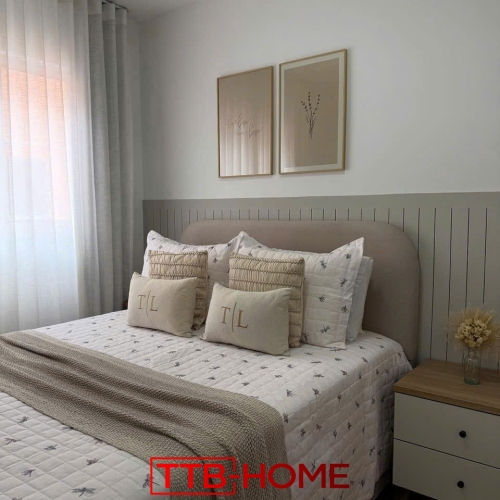 Giường bọc nệm cao cấp TTB11