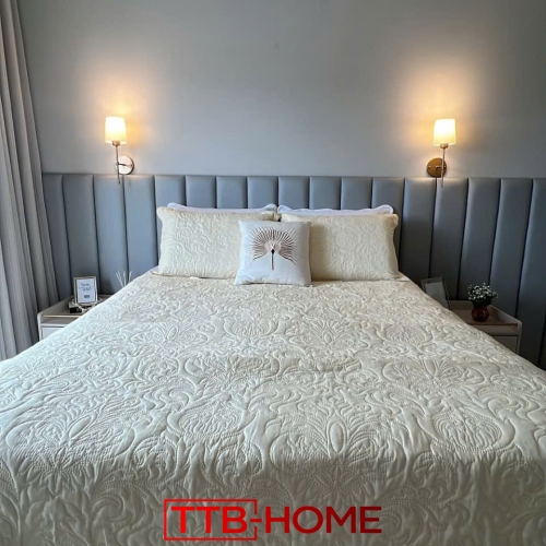 Giường bọc nệm cao cấp TTB15