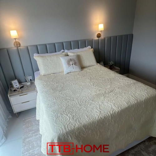 Giường bọc nệm cao cấp TTB15