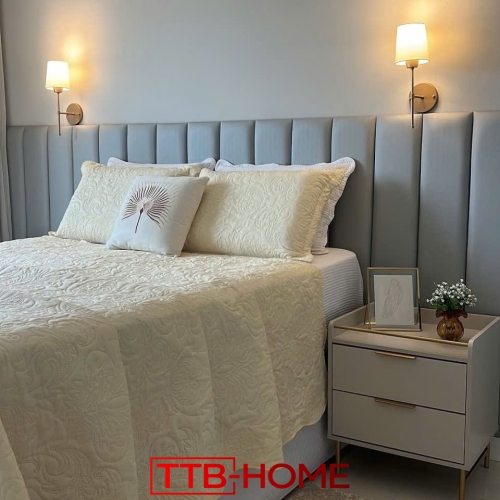 Giường bọc nệm cao cấp TTB15