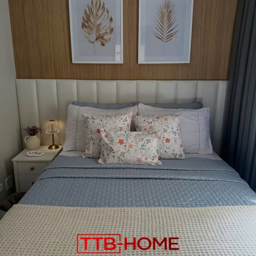 Giường bọc nệm cao cấp TTB16